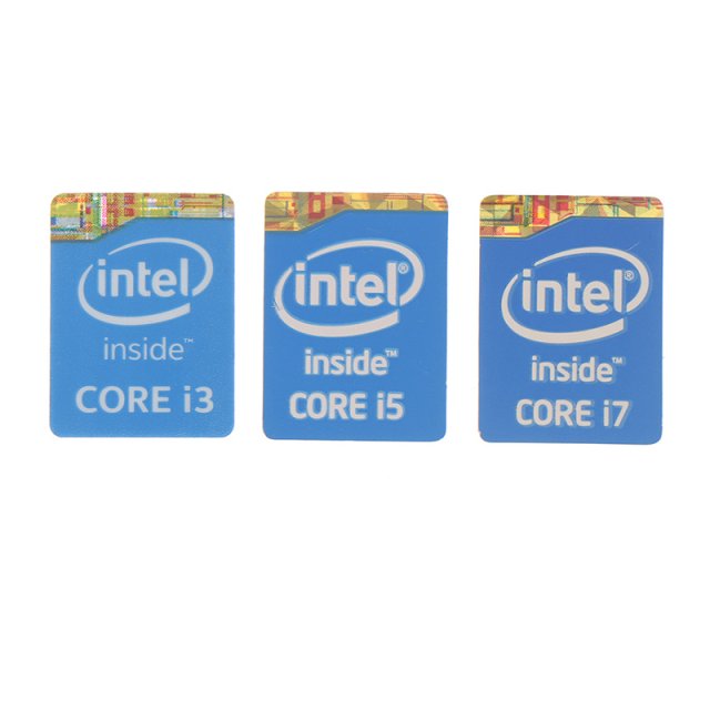 5pcs 4th/10th Generation Intel Core I3 I5 I7 I9 DIY Sticker - 图0