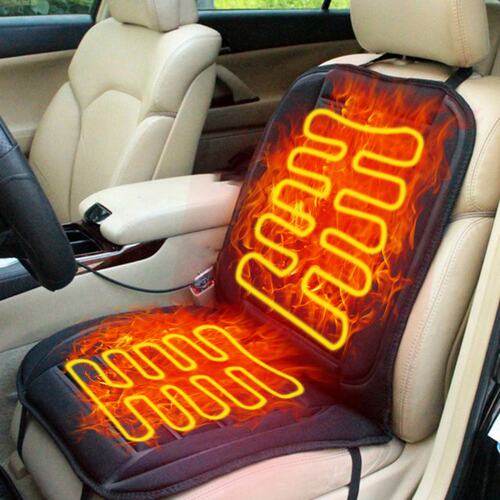 Car Van Auto Heated Padded Pad Hot Seat Cushion Cover Warmer - 图0