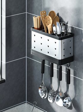 Stainless Steel Kitchen Utensils Holder Drying Basket with H