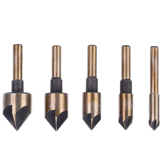 5PCs Chamfer Bit Five-Blade 82 Degree Woodworking Tool Hand - 图3