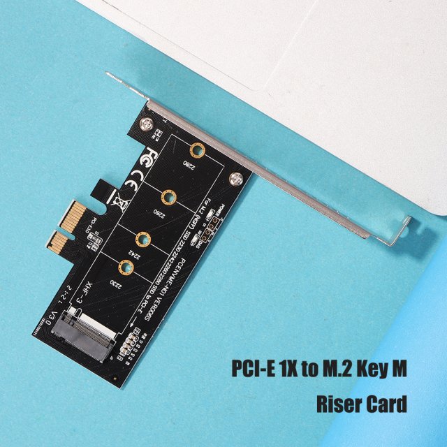 PCI-E 1X to M.2 NVME M Key Converter Adapter PCI Express Ris-图1