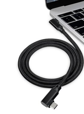 Right Angle Cable,Type-C USB Male to USB-C Double Elbow Righ