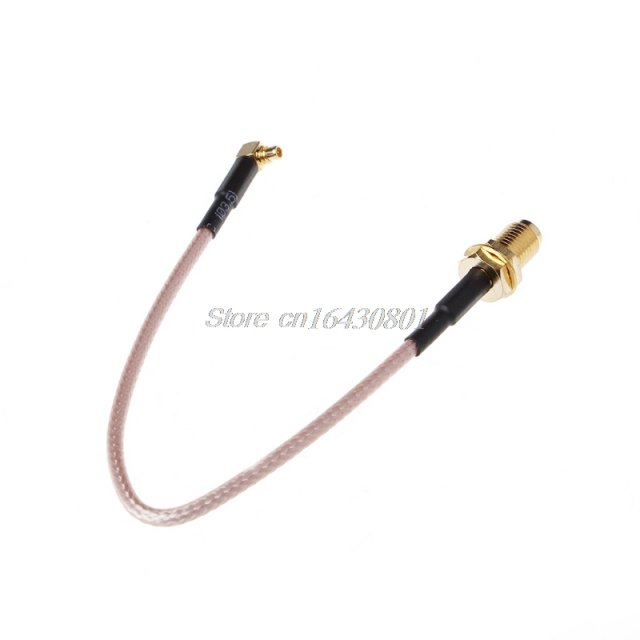 RF RP SMA Female to MMCX Male Right Angle Pigtail Cable RG31 - 图0