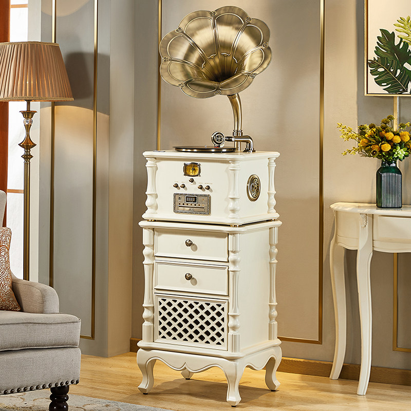 圣利纳留声机美式复古黑胶唱片机欧式客厅家用胶片电唱机蓝牙音箱,淘宝优惠券,粉丝福利购,淘宝优惠卷