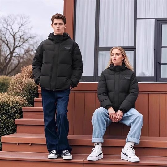 Co-branded new winter mid-length down jacket for men and women