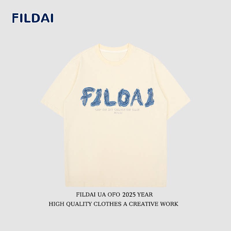 斐勒满天星联名款潮牌260G重磅纯棉ins短袖宽松T恤男女情侣款