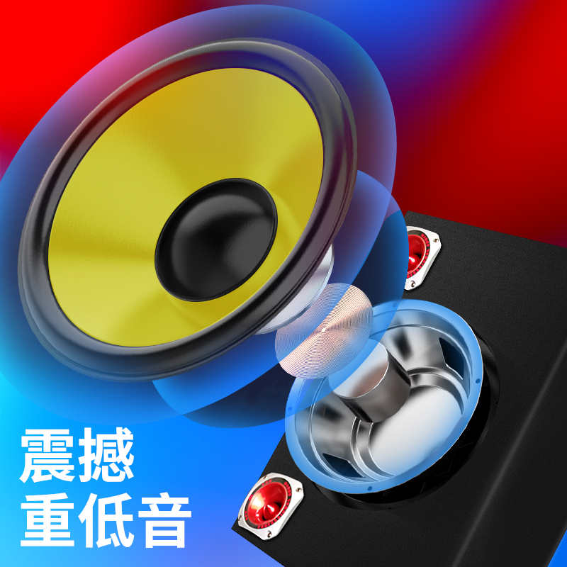 方形车载低音炮家用车用电脑无线蓝牙音箱汽车货车改装大功率音响 - 图2