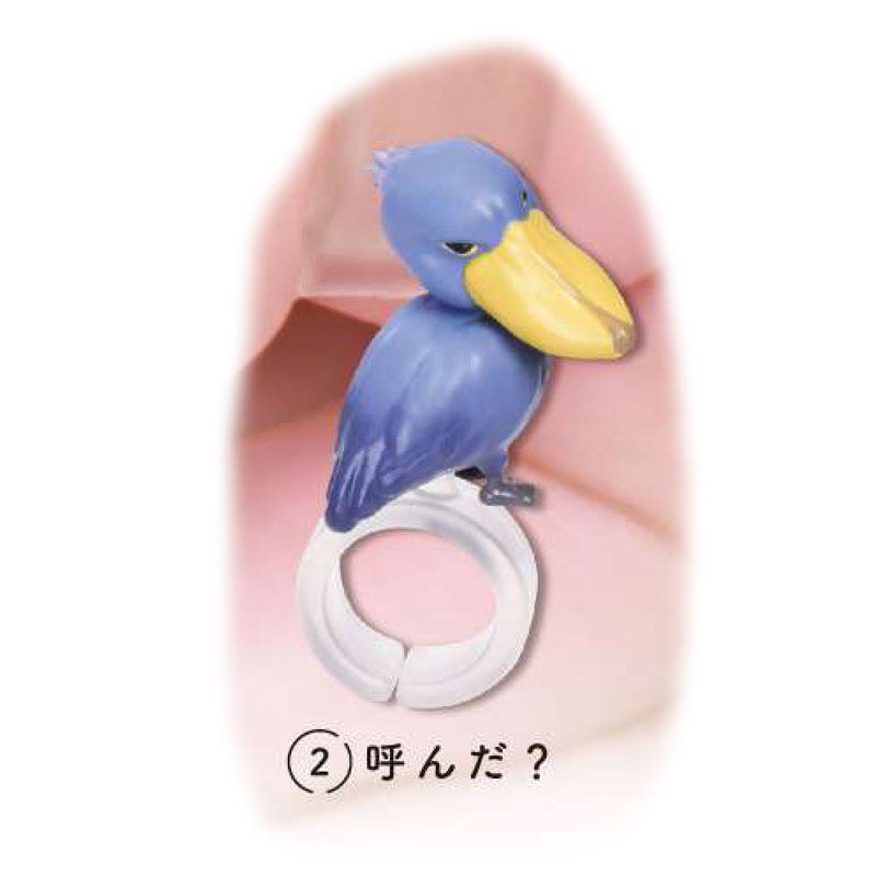 Spot Japanese Epoch Fingertip Hornbill Cute Ring Bird Model Toucan Toy Gacha