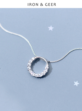 森系气质甜美不过时银链子微镶