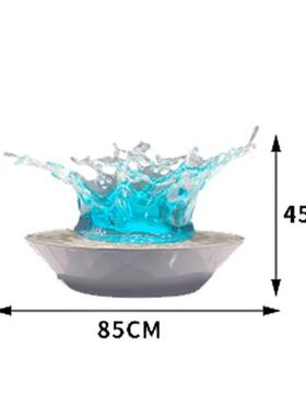 酒店大堂客厅透明树脂水滴天花板吊饰空中艺术雕塑现代创意挂摆件