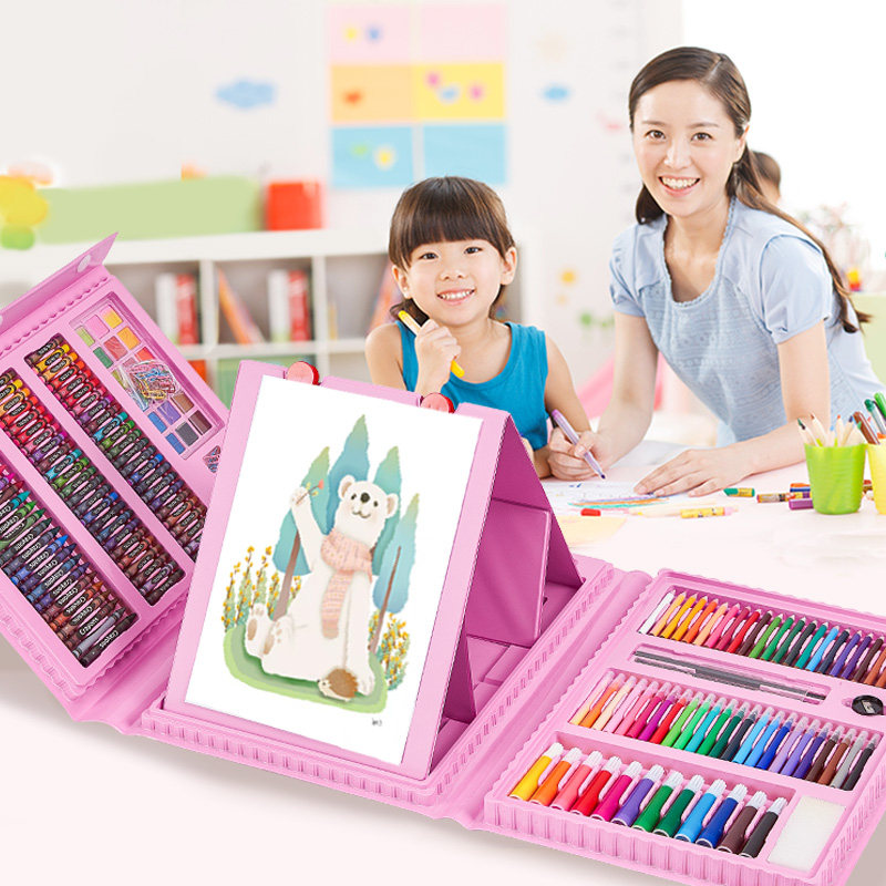 儿童画画工具套装礼盒小学生水彩笔 balese柏勒斯文具礼盒/绘画套装