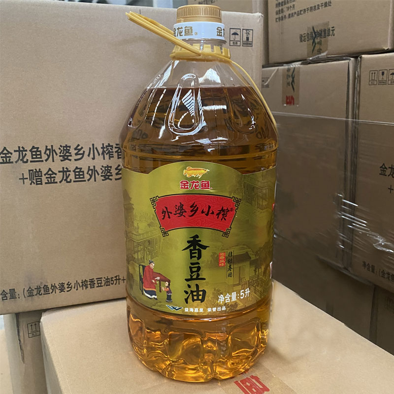 金龙鱼外婆乡小榨香豆油5L桶装家用非转基因食用油大豆油色拉油-图2