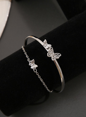 蝴蝶手镯女高级感设计手