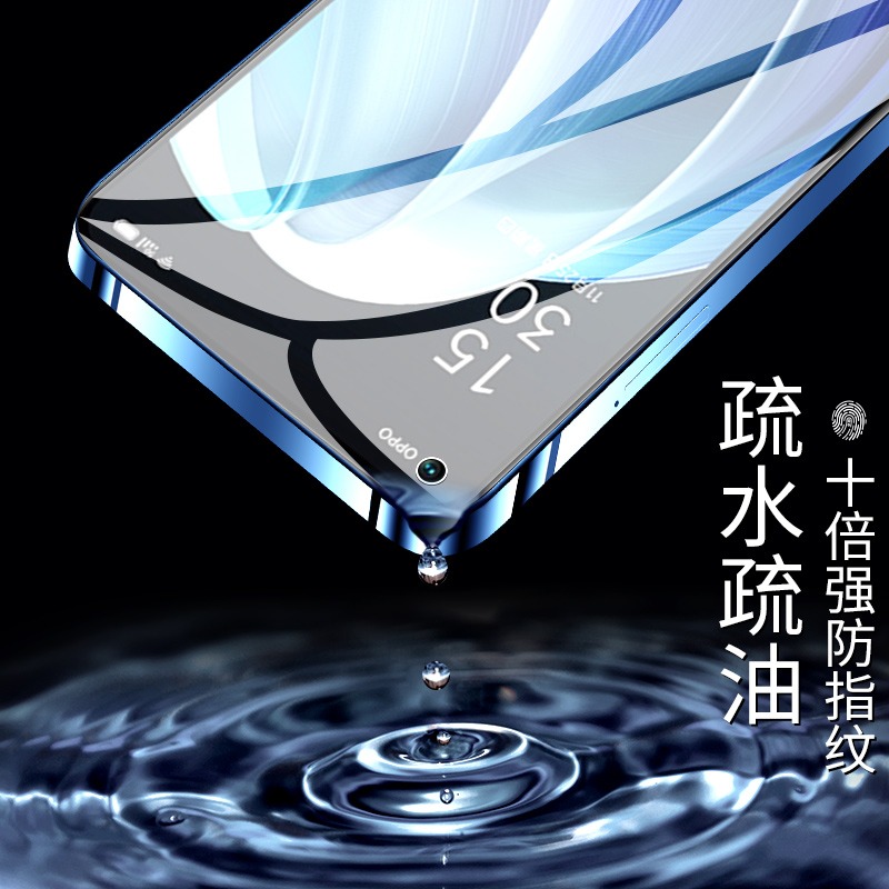 适用opporeno7钢化膜reno5全屏覆盖reno9手机膜r17/r15/r11防摔防爆k10pro防窥膜k9/k7保护膜a97a72a11贴膜-图2