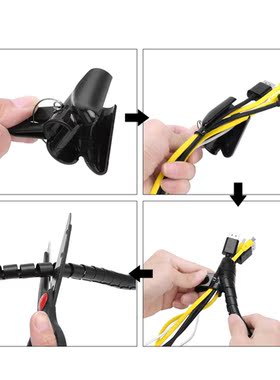 Flexible Spiral Wrap Tube Cable Organizer Wire Wrap Cord Pro