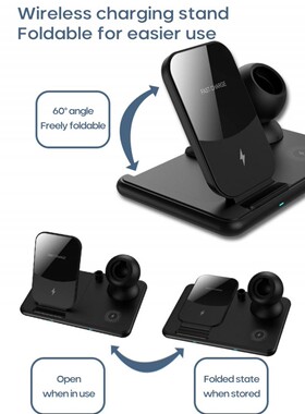 4 In 1 Wireless Charger For Apple Watch 6 5 4 Airpods Pro 1