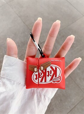 3D Kitkat cute Chocolate chip cookies Wireless Earphone cas