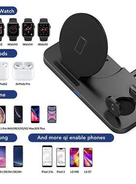 3 in 1 Wireless Charger Station for AirPods/Apple Watch Ser