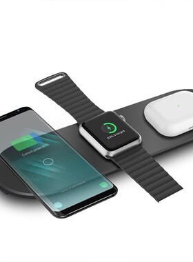 15W 3 In 1 Qi Wireless Charger For Airpods Pro Apple Watch