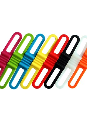 5 PCS Bicycle Light Mount Holder Flashlight Band Elastic Ban