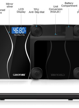 A2 Bathroom Floor Body Scale Glass Smart Household Electroni