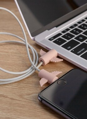 Angel Cable Bite Protector Winder Cute Cartoon Cover Protect