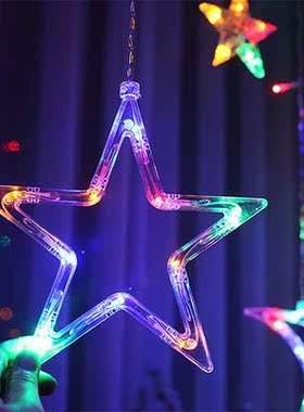 3.5M Curtain Lights Christmas Led String Fairy Lights Moon S