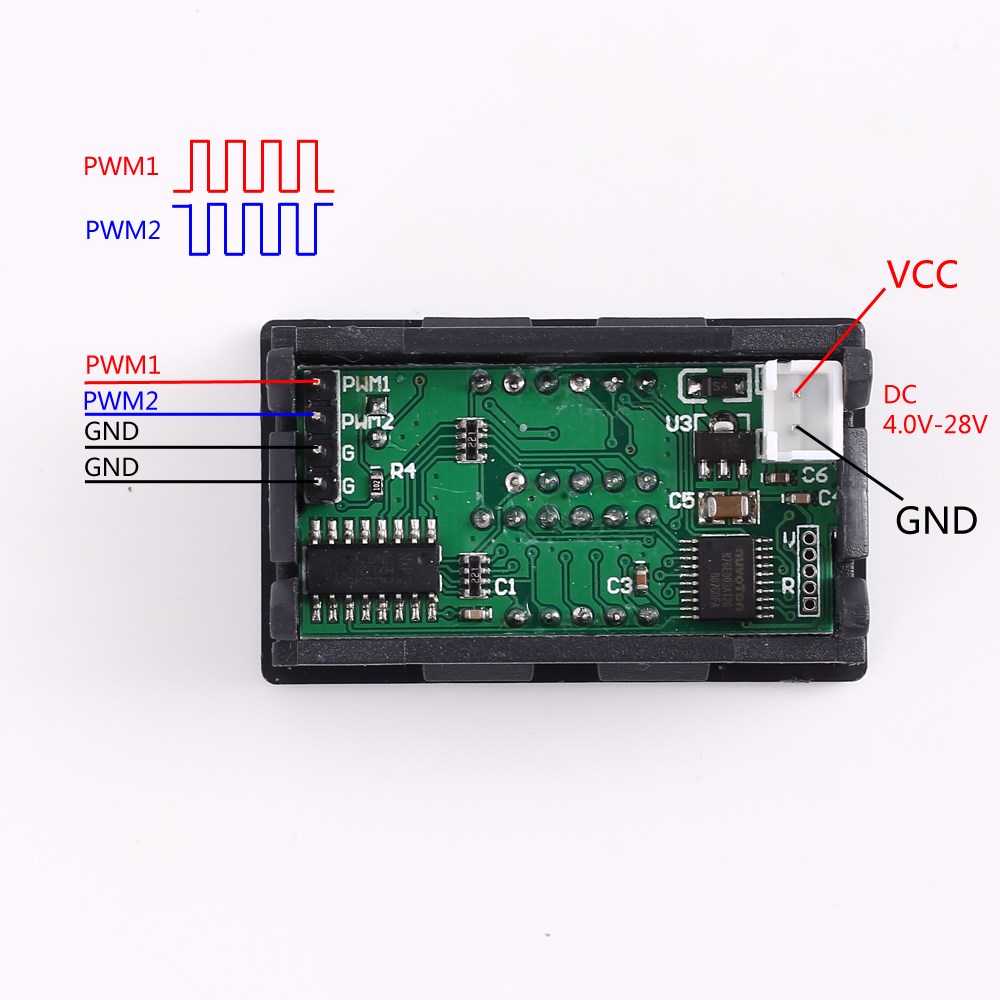 DC 4V-30V PWM Signal Generator 2-Channel 1Hz-160KHz PWM Freq - 图2