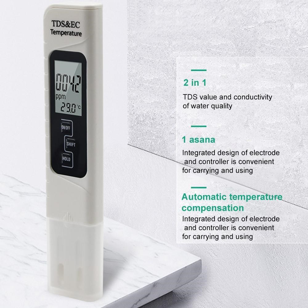 Digital LCD PH Meter Water Quality Tester 0-9990ppm Measurin - 图1