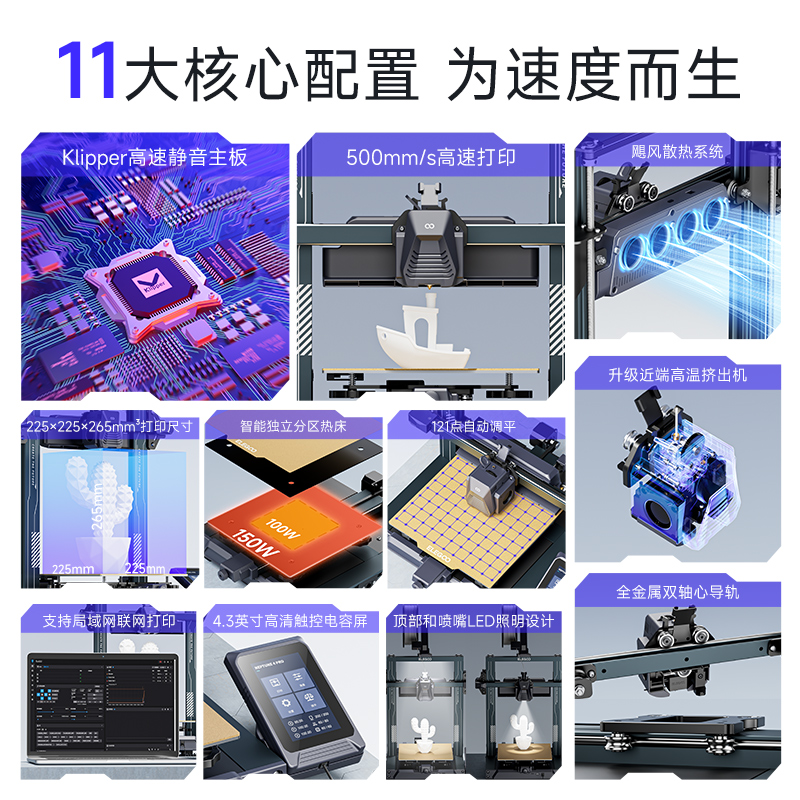 ELEGOO/爱乐酷 Neptune 4 Pro海王星3d打印机FDM桌面级家用高精度工业儿童玩具定制模型diy套件-图1