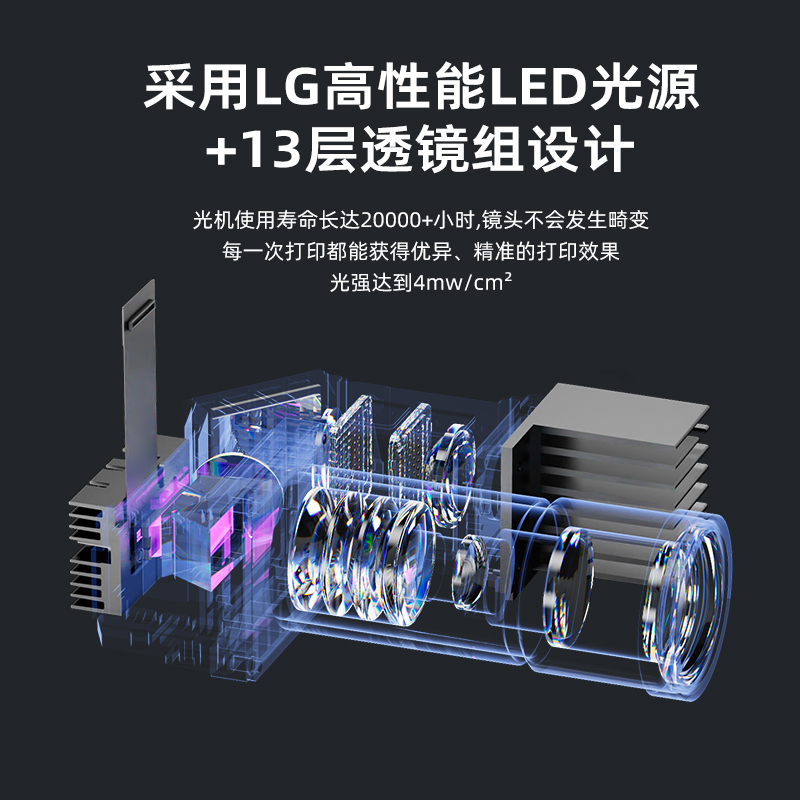 ELEGOO/爱乐酷Mars 4 DLP火星光固化3d打印机桌面级家用高精度工业儿童玩具定制模型diy套件 - 图2