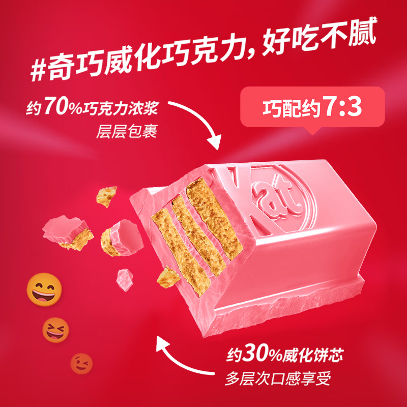 KitKat雀巢奇巧威化牛奶巧克力 草莓抹茶黑巧多种口味 - 图1