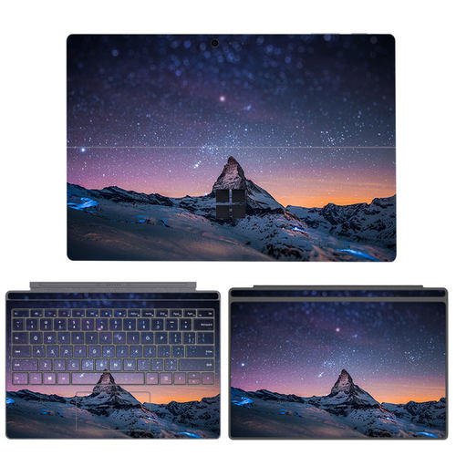 微软SurfacePro9/8/7贴纸GO3保护膜二合一电脑外壳保护贴键盘盖贴纸12.3/10.5英寸屏幕边框保护贴纸pro6/5/4 - 图3