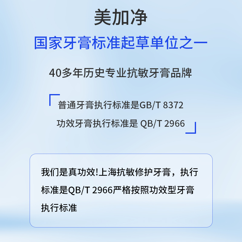 美加净上海抗敏修护牙膏7%羟基磷灰石去烟渍牙渍清新口气牙齿敏感 - 图1