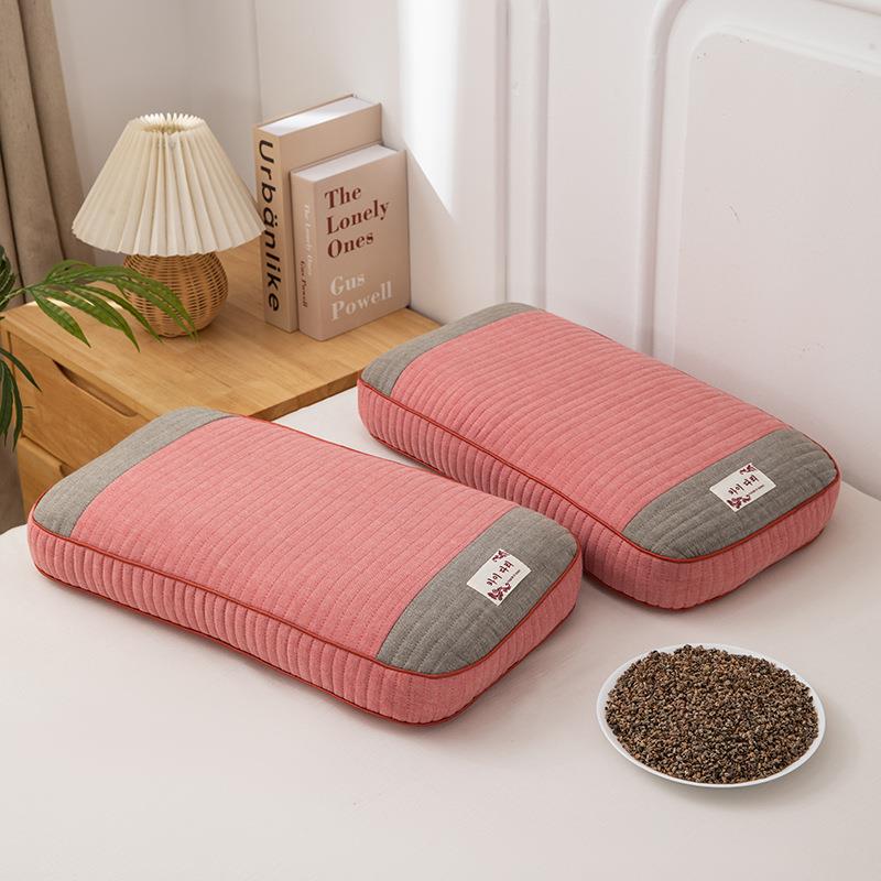 新款荞麦护颈椎枕头可拆洗酒店民宿枕芯轻柔不塌陷家用午睡枕 - 图2