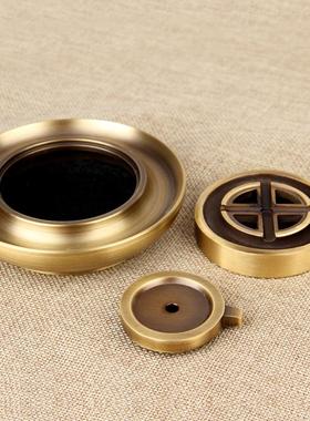 卓好 铜石磨倒流香炉摆件