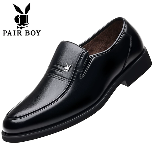 Утепленные туфли для кожаной обуви для мальчиков, удерживающая тепло повседневная обувь, для среднего возраста, из натуральной кожи