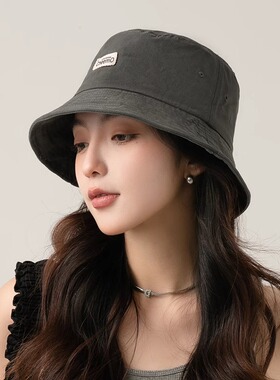 渔夫帽子女夏天2025新款大头围显脸小春秋夏季百搭防晒水桶盆帽男