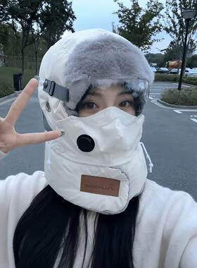 冬季防寒骑行帽加绒加厚