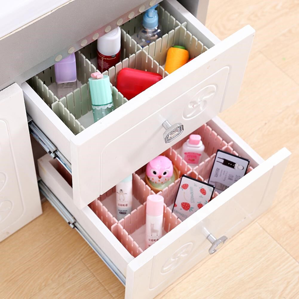 4pcs DIY Drawer Divider Household Storage Box Partition Boar_虎窝淘