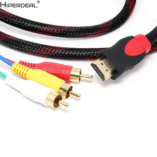 5ft HDMI to 3 RCA Video Audio AV Cable Cord Adapter for TV-图2