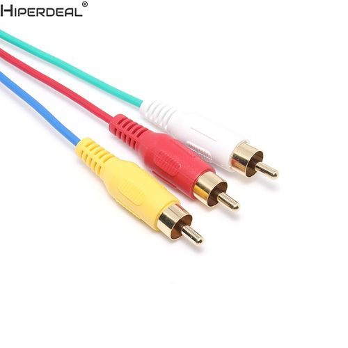 5ft HDMI to 3 RCA Video Audio AV Cable Cord Adapter for TV-图0