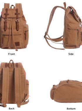 AUGUR New fashion men's backpack vintage canvas backpack sc