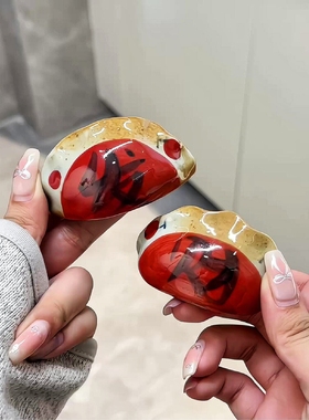 水饺子摆件发财可爱陶瓷2026新款客厅工位桌面摆件春节新年装饰品