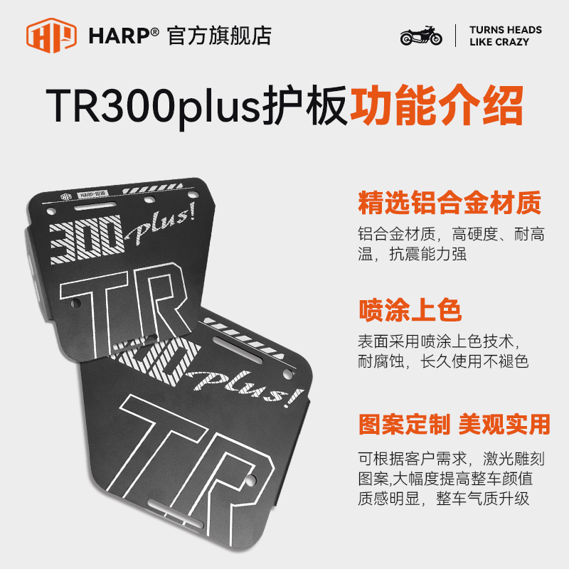TR300plus/TR300护杠盖板改装保险杠装饰盖板护杠铝合金护板配件 - 图1