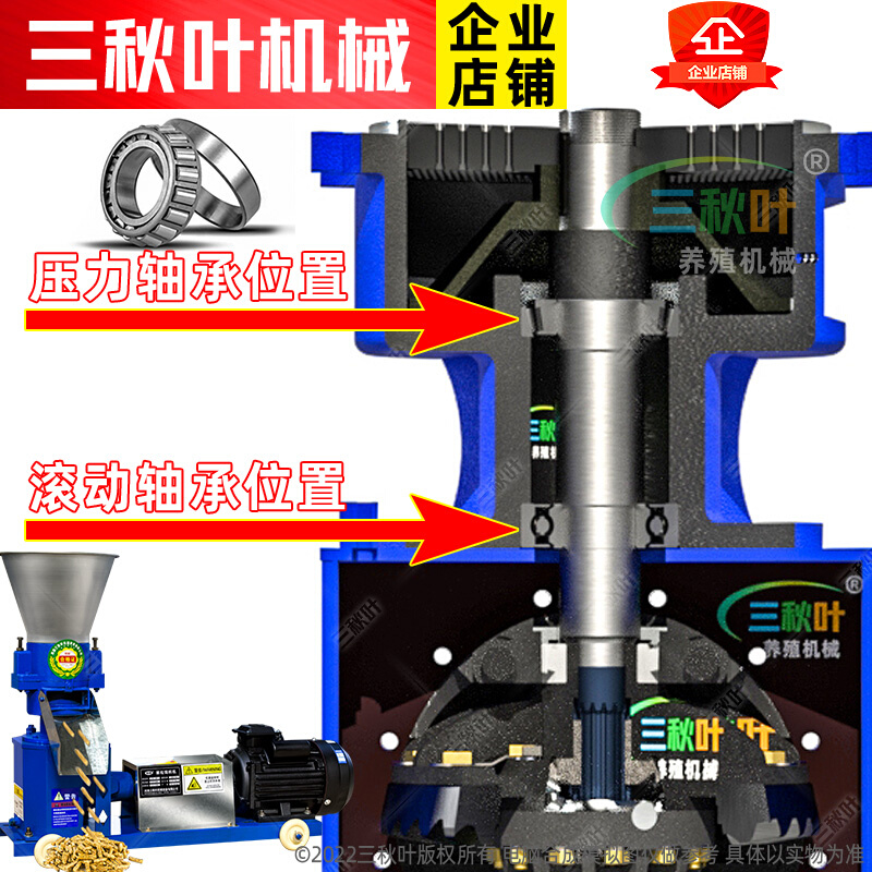 主轴立轴压力轴承圆锥锥形12515016021026030048型饲料颗粒机配件 - 图0