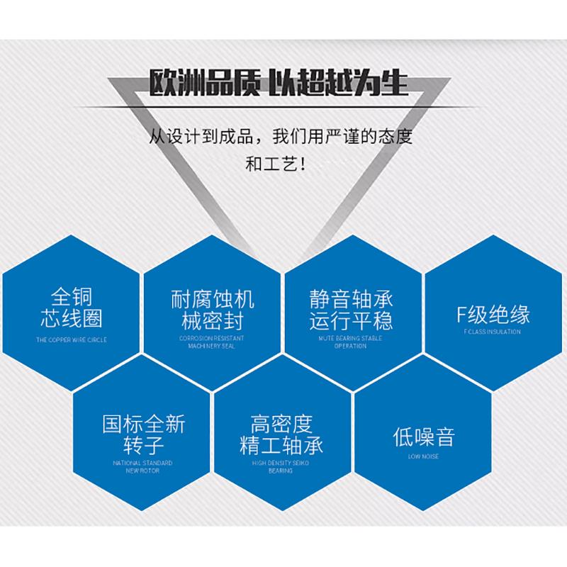 全铜三相异步电动机铝壳电机0.25/0.37/0.75/1.1/1.5KW千瓦380V - 图2