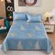 Summer ice silk mat three-piece set sheets folding air conditioning soft mat washable naked sleeping double bedding