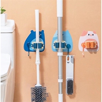 Mop Hook Free Of Punch Bathroom Shelf Hang Sweep Grip Holder Powerful Magic No Mark Wall Hanging Shelf Slime Hook