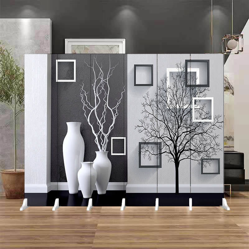 屏风隔断客厅遮挡卧室挡床简易折叠进门家用挡门玄关办公室风水墙